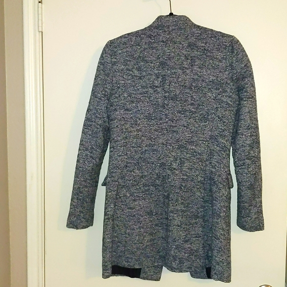 EUC!Zara Blue Tweed Jacket, Sz M - Picture 4 of 5